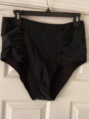High-Waist Black Swim Bottoms Aerie